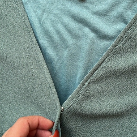 🌱 Vintage Sage Green Romper with pockets  , Size: L Circa 2008 - Picture 5 of 17